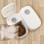 Non-electric pet feeder with food and water dispensing system