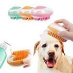 Cat and dog massage brush for bath time grooming